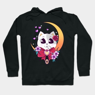 Kawaii Moon Kitty Hoodie